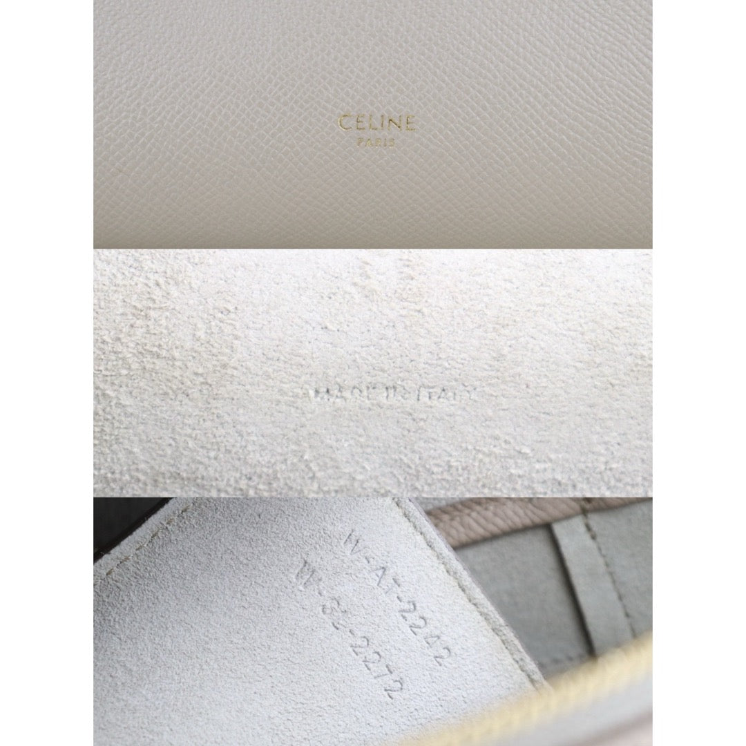 Very Good ( Rank A)｜CELINE Calf Leather Belt Micro Handbag Shoulder Bag Beige｜S25051303