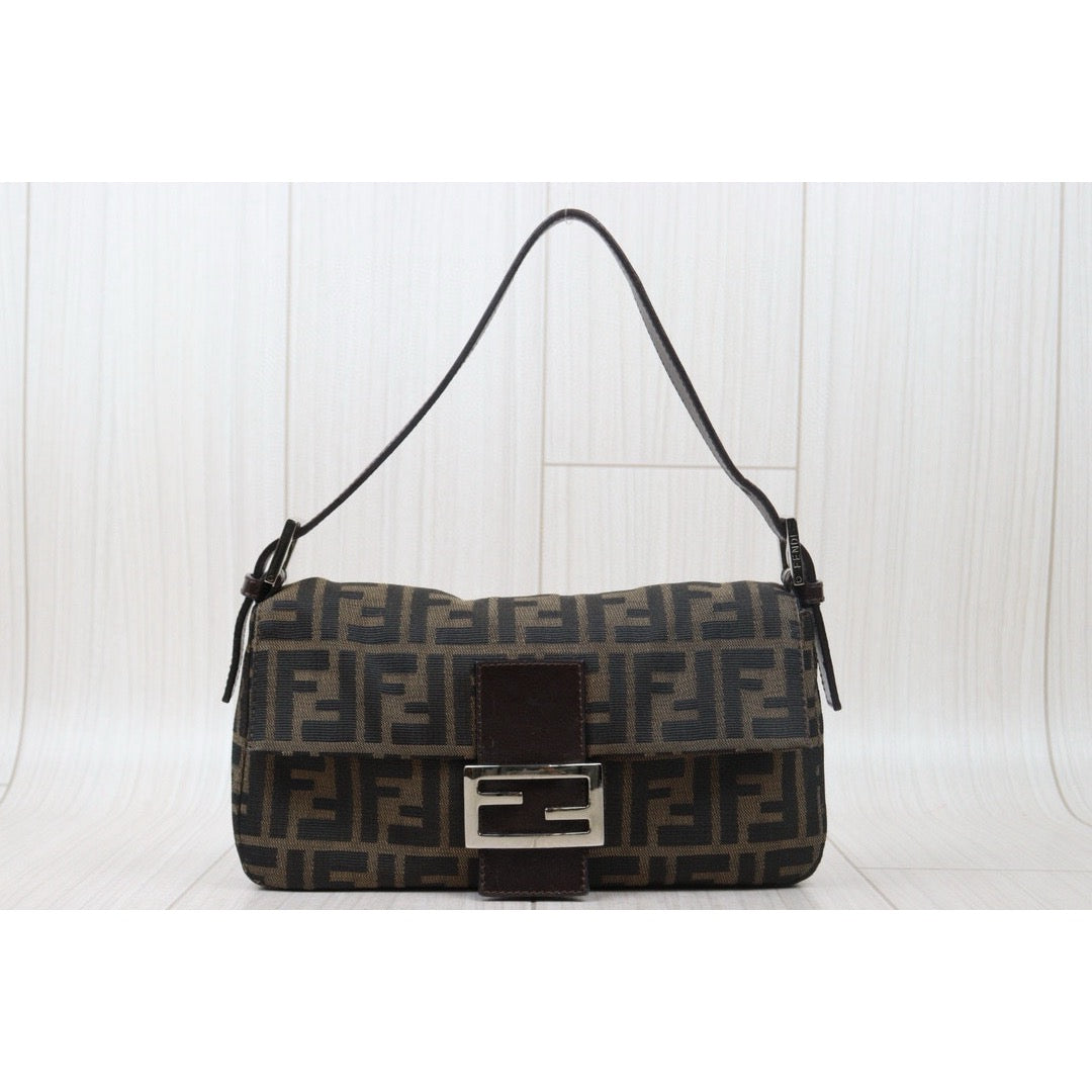 Good ( Rank AB) ｜ FENDI Zucca Mamma Baguette Shoulder Bag｜S24102811