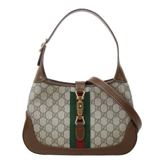 Very Good ( Rank A) ｜ GUCCI Tan Monogram Canvas Hobo Jackie O Bag With Shoulder Strap｜S24092804