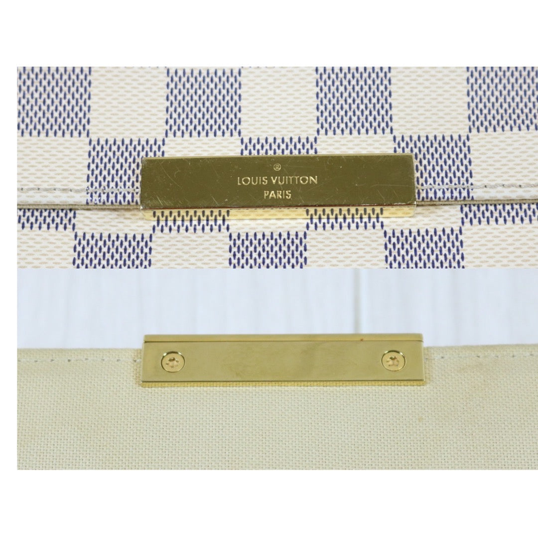 Rank A ｜ Louis Vuitton Damier Azur Favorite MM Shoulder Bag｜S24040205