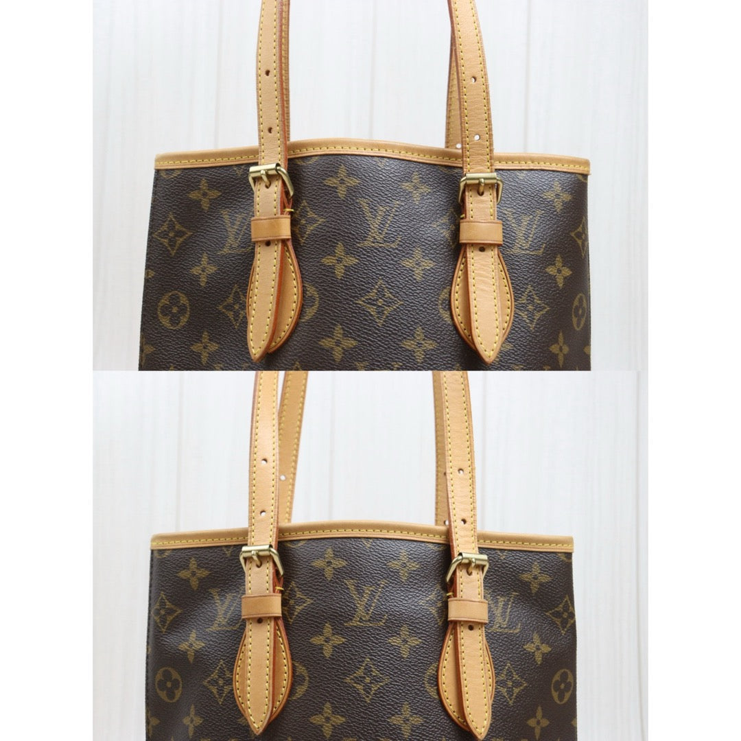 Include Entrupy Certificate of Authenticity｜Very Good ( Rank A) ｜ Louis Vuitton  Monogram Petit Bucket PM Tote Bag ｜26102103