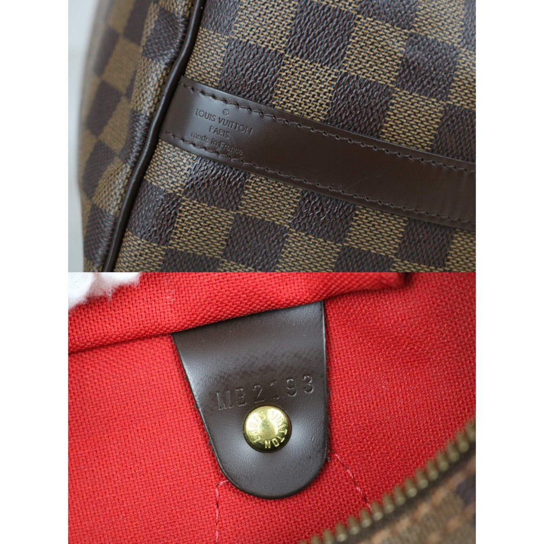 Include Entrupy Certificate of Authenticity｜Good ( Rank AB)｜ Louis Vuitton Damier Speedy 30 Hand Bag With Shoulder Strap｜S26090408