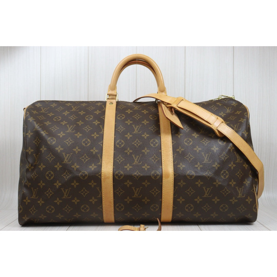 Include Entrupy Certificate of Authenticity｜Good ( Rank AB) ｜ Louis Vuitton Monogram Louis Vuitton Monogram Keepall Bandoulière 55｜26101406