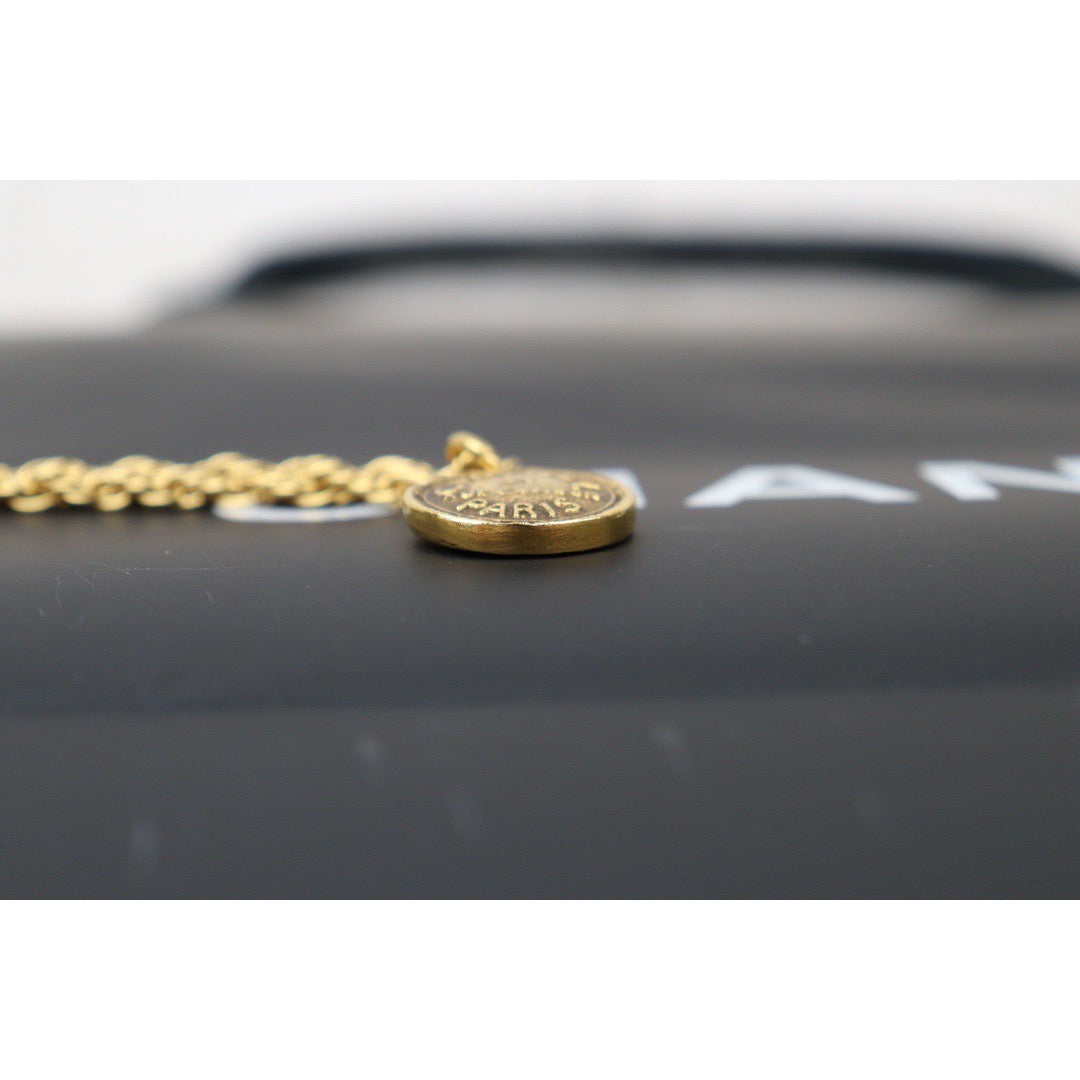 Rank A ｜ CHANEL 24K Gold Plated Necklace｜Q24050948