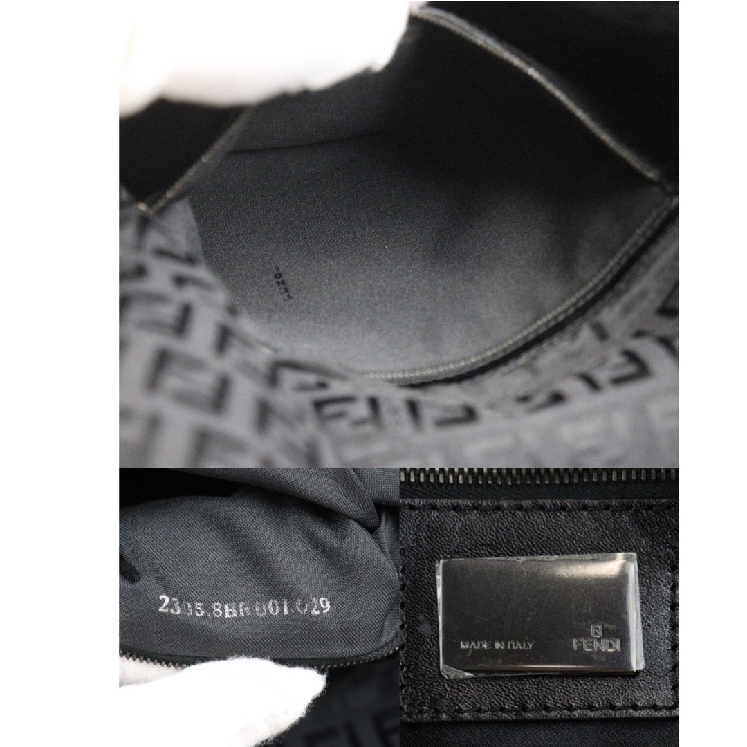 Rank A｜ FENDI Mamma Baguette Shoulder Bag Black ｜V23110222