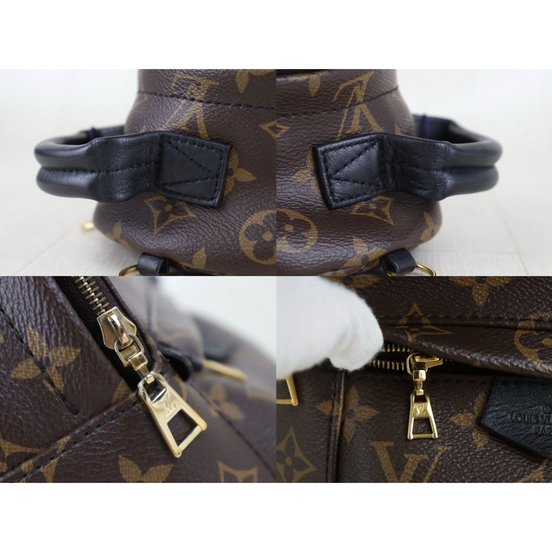 Include Entrupy Certificate of Authenticity｜Very Good ( Rank A)｜  Louis Vuitton Monogram Coated Canvas Mini Palm Springs Backpack IC Chips Model｜S26072528