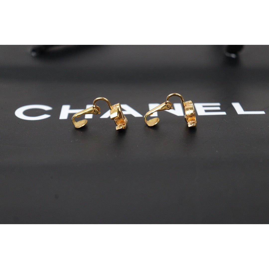 Rank A ｜CHANEL COCO Earrings 18k Gold Plated ｜24062019