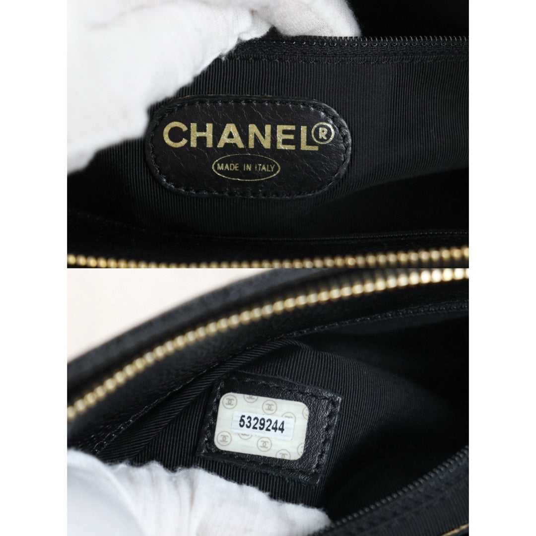 Rank A ｜Chanel Vintage Caviar Skin Black ShoulderBag  Made In 1997-1999Year｜24080107