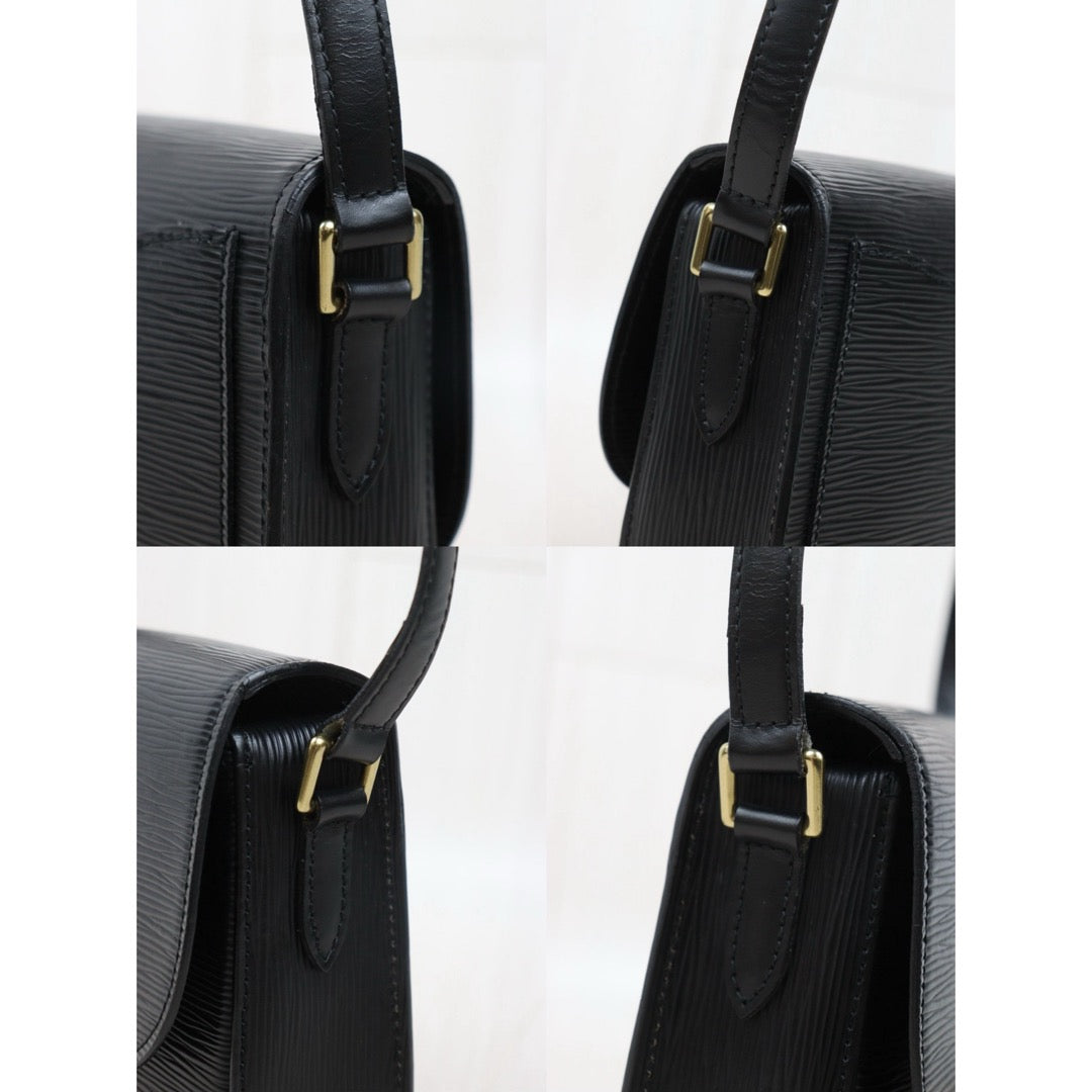 Very Good ( Rank A)｜LV Epi Saint-Cloud PM Shoulder Bag Black｜25070802