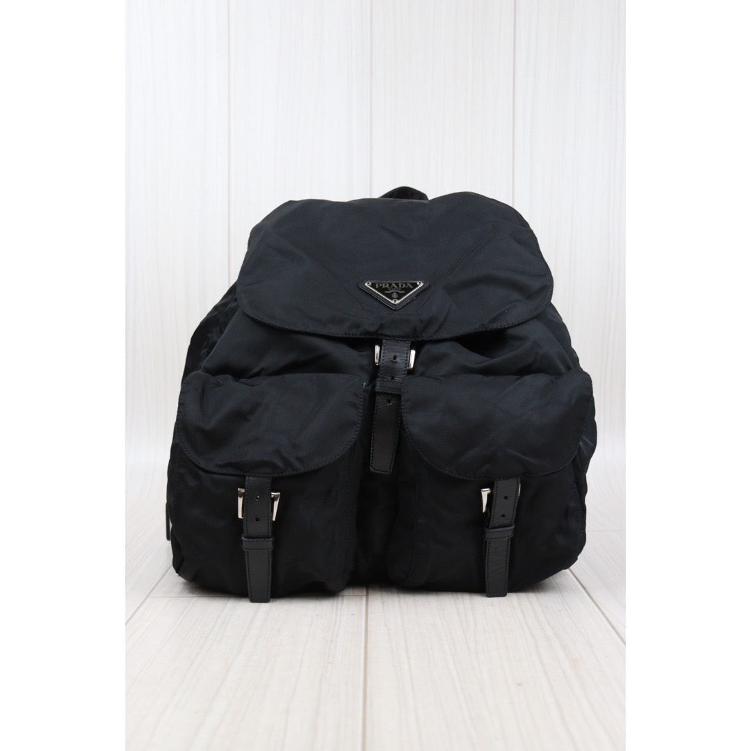 Rank AB｜Prada Nylon Backpack Medium Black｜24031407