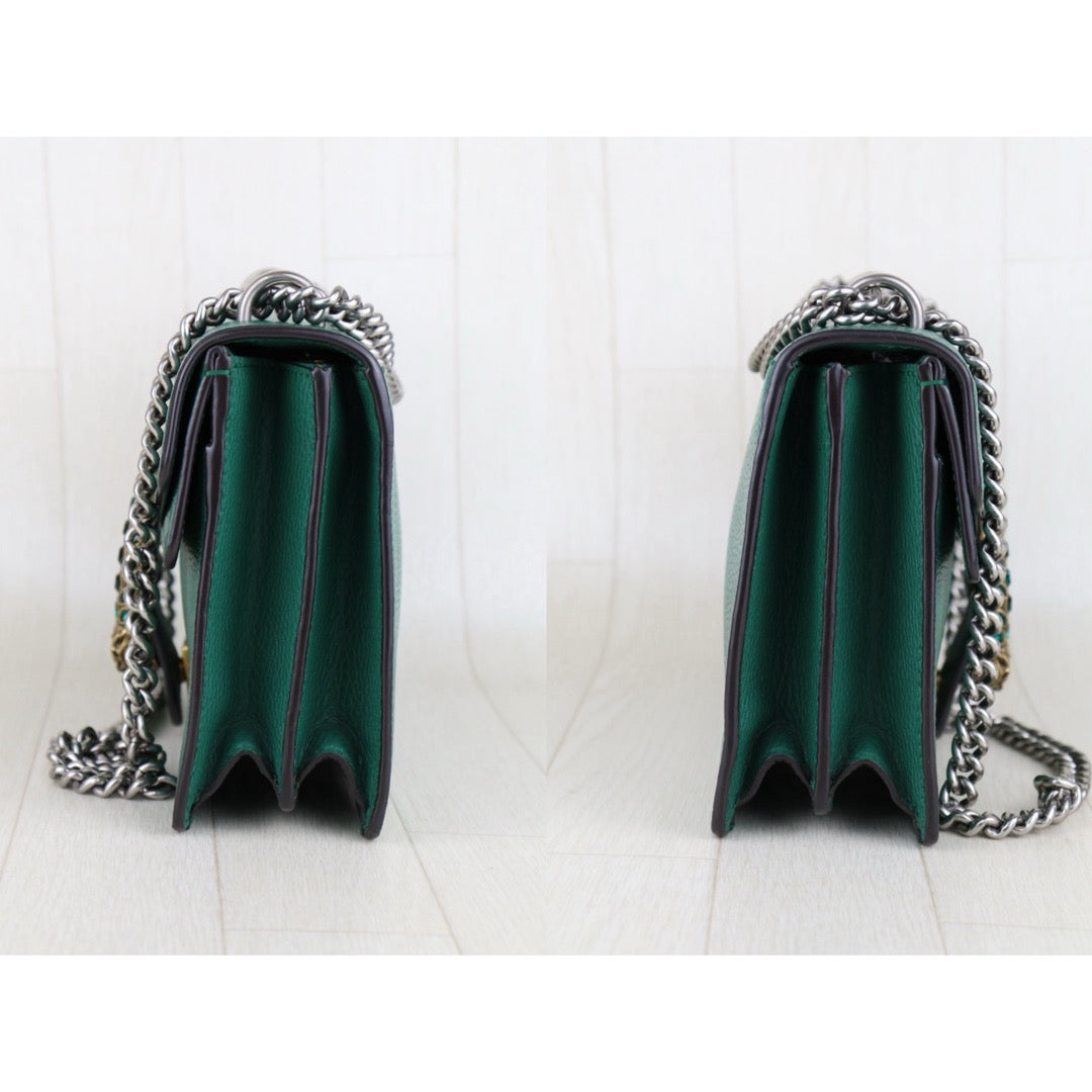 Very Good ( Rank A) ｜GUCCI Dionysus Shoulder  Bag Emerald｜H25063004