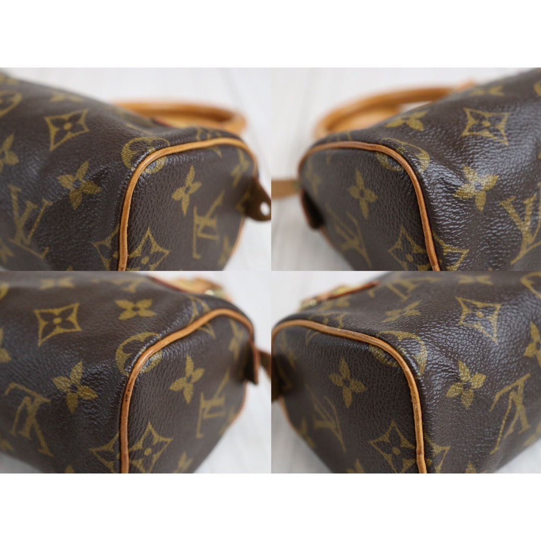 Rank AB ｜ LV Monogram Mini Speedy Handbag ShoulderBag With Shoulderstrap｜23101407