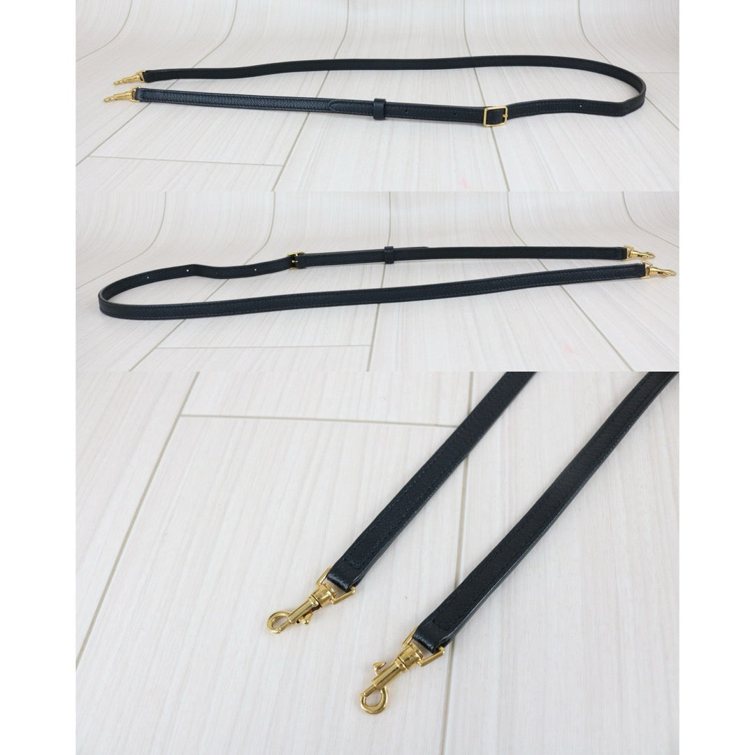 Include Entrupy Certificate of Authenticity｜Good ( Rank AB)｜CELINE Calf Leather  Belt Nano Handbag Shoulder Bag Black｜X26072549