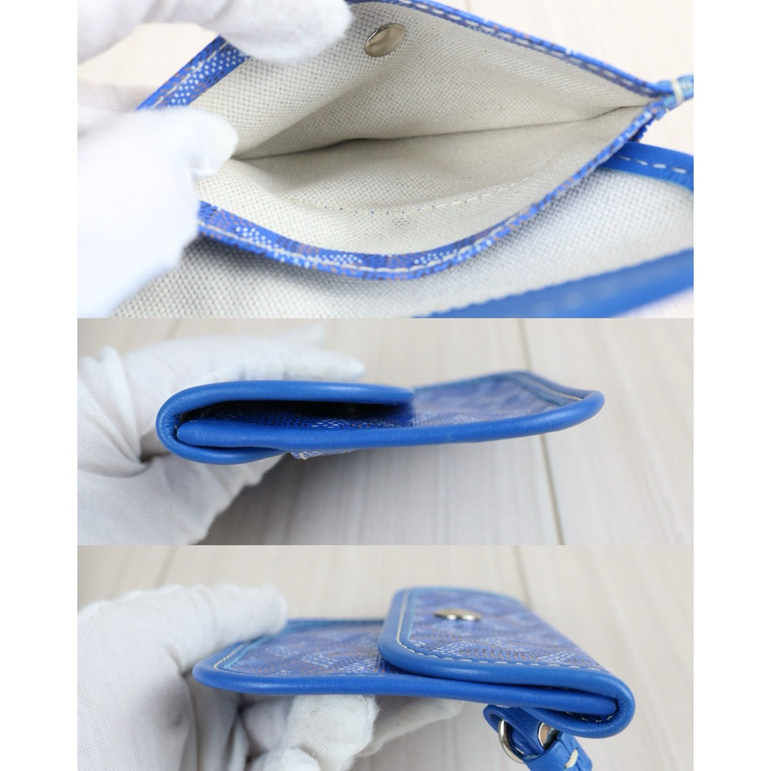 Include Entrupy Certificate of Authenticity｜Good ( Rank AB)｜ Goyard Anjou Mini Tote Bag Blue｜X26051706
