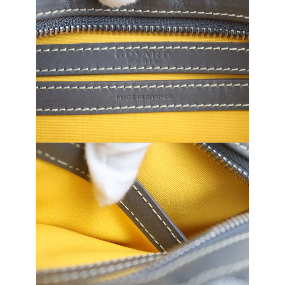 Include Entrupy Certificate of Authenticity｜Very Good ( Rank A) ｜ Goyard Cap Vert Shoulder Bag Grey｜S26030824
