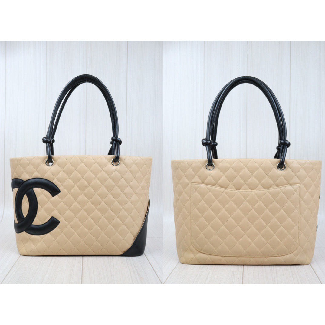 Rank A ｜ CHANEL Cambon Line ToteBag GM Made In 2004-2005 Year｜24032929