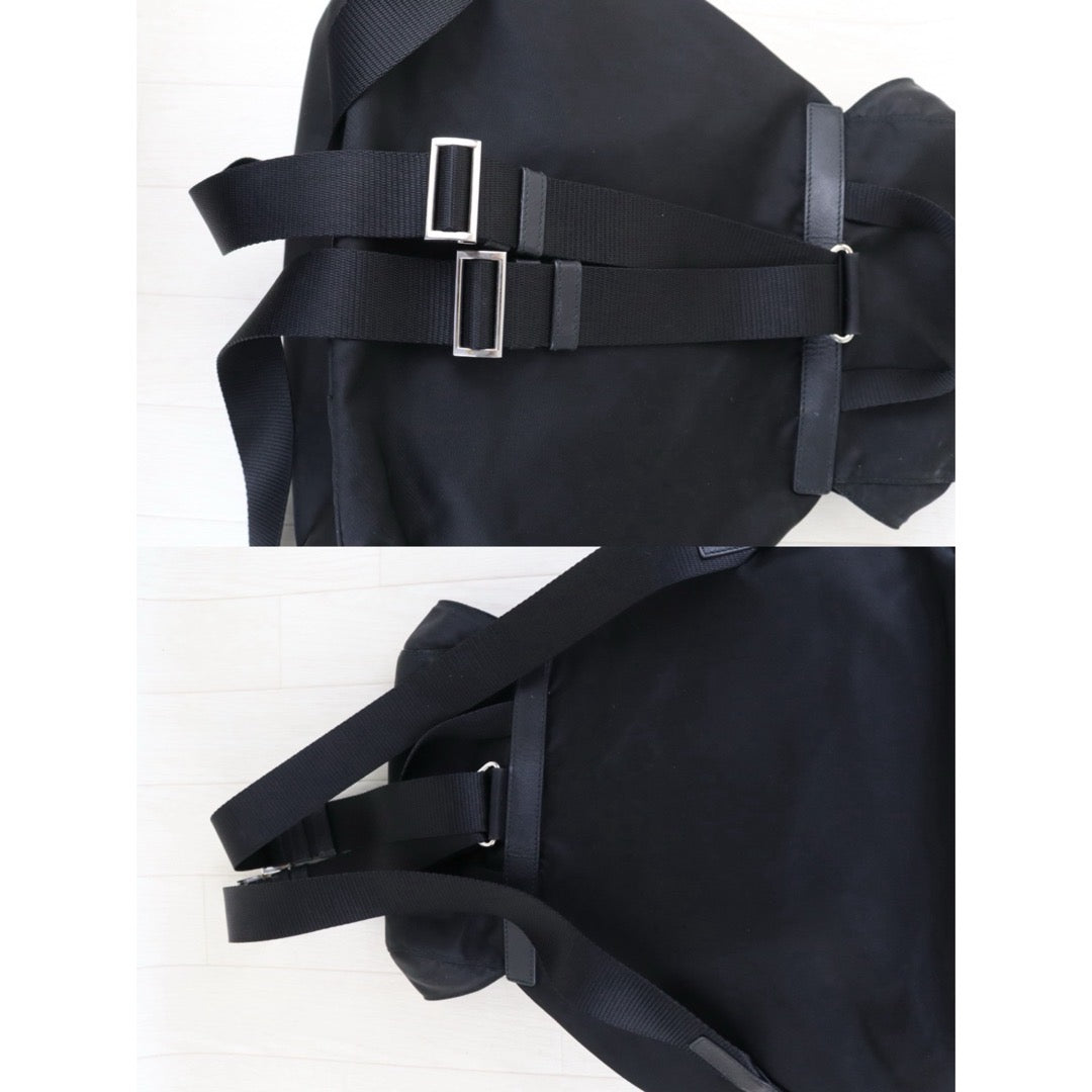 Include Entrupy Certificate of Authenticity｜Very Good ( Rank A) ｜Prada  Nylon Black Backpack Medium New Model｜S26080619