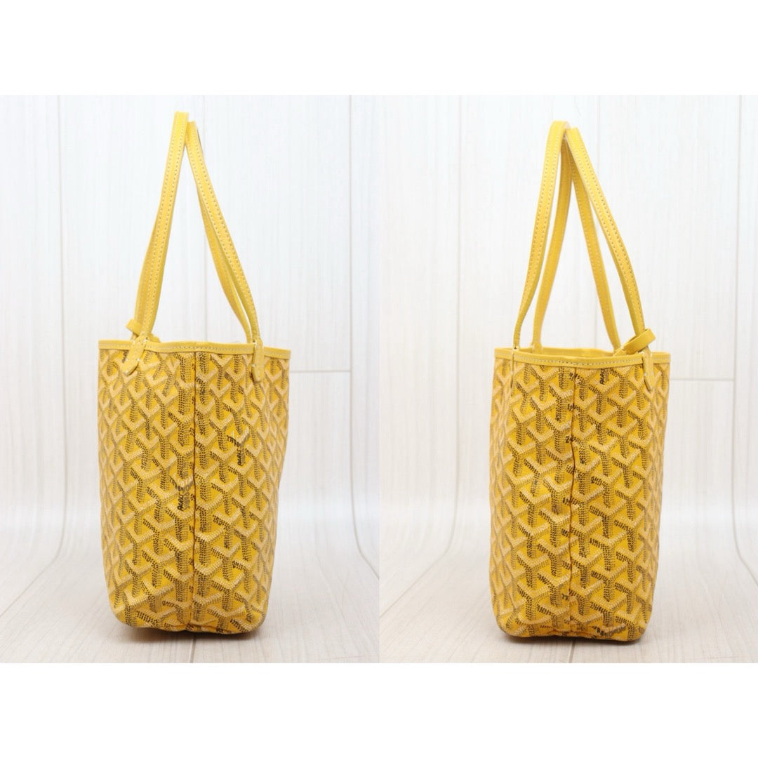 Good ( Rank AB) ｜ Goyard Anjou Vintage Mini Tote Bag Yellow Made In 2005Year｜Y25110423