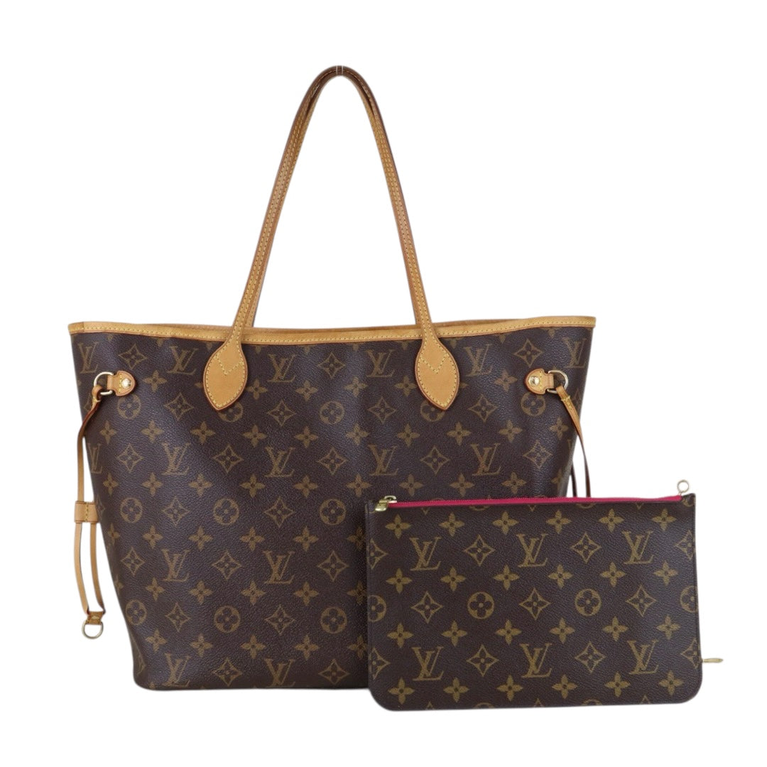 Include Entrupy Certificate of Authenticity｜Good ( Rank AB)｜Louis Vuitton Monogram Neverful MM ShoulderBag With Pouch｜S26053005