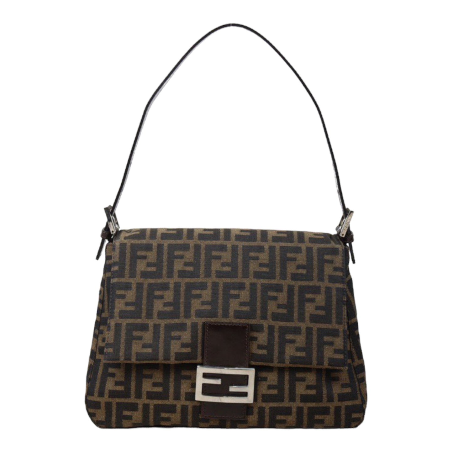 Rank A｜ FENDI Zucca Mamma Baguette Shoulder Bag ｜V24070428