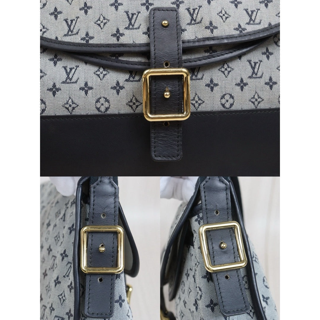 Include Entrupy Certificate of Authenticity｜Good ( Rank AB) ｜  Louis Vuitton Monogram Denim  Blue Shoulder Bag  ｜26050801
