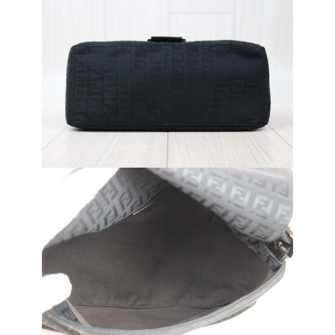Rank A｜ FENDI Mamma Baguette Shoulder Bag Black ｜V24052304