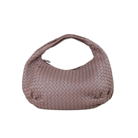 Include Entrupy Certificate of Authenticity｜Very Good ( Rank A)｜ Bottega Veneta Lamb Skin Braid Shoulder Bag Rose Cameo Brown｜S26032104