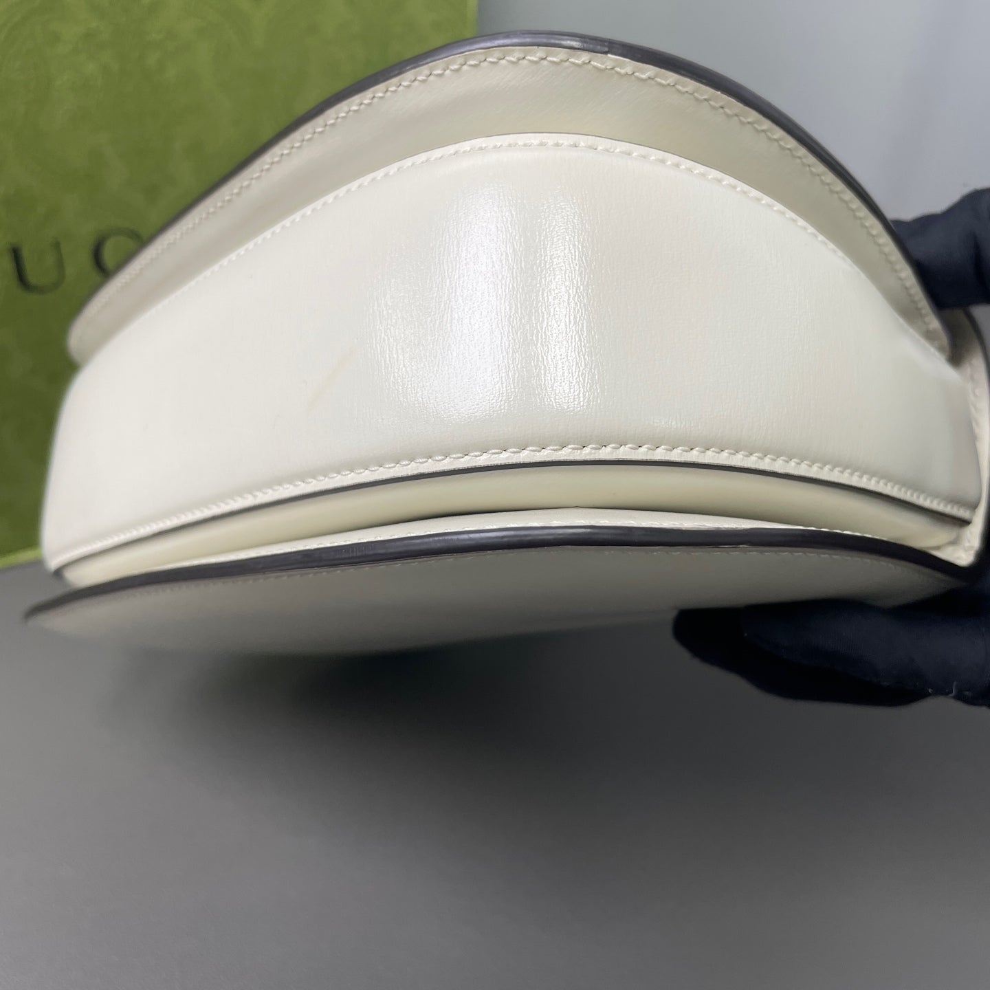 First installment 1/3｜ Very Good ( Rank A) ｜  GUCCI Bamboo Leather White Hand Bag