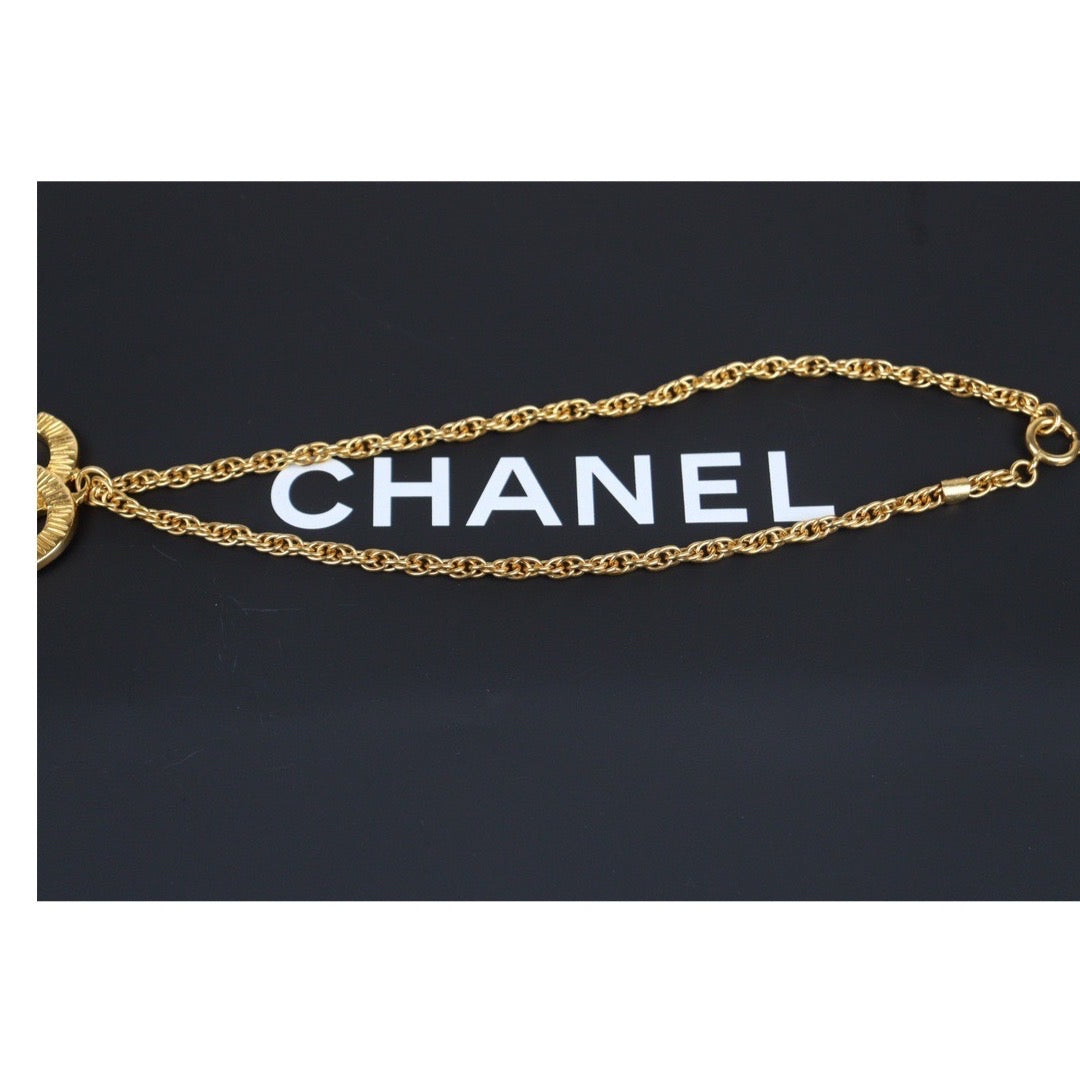 Rank A ｜  CHANEL Vintage Coco Mark Necklace Gold Made In 1993 Year｜23110213