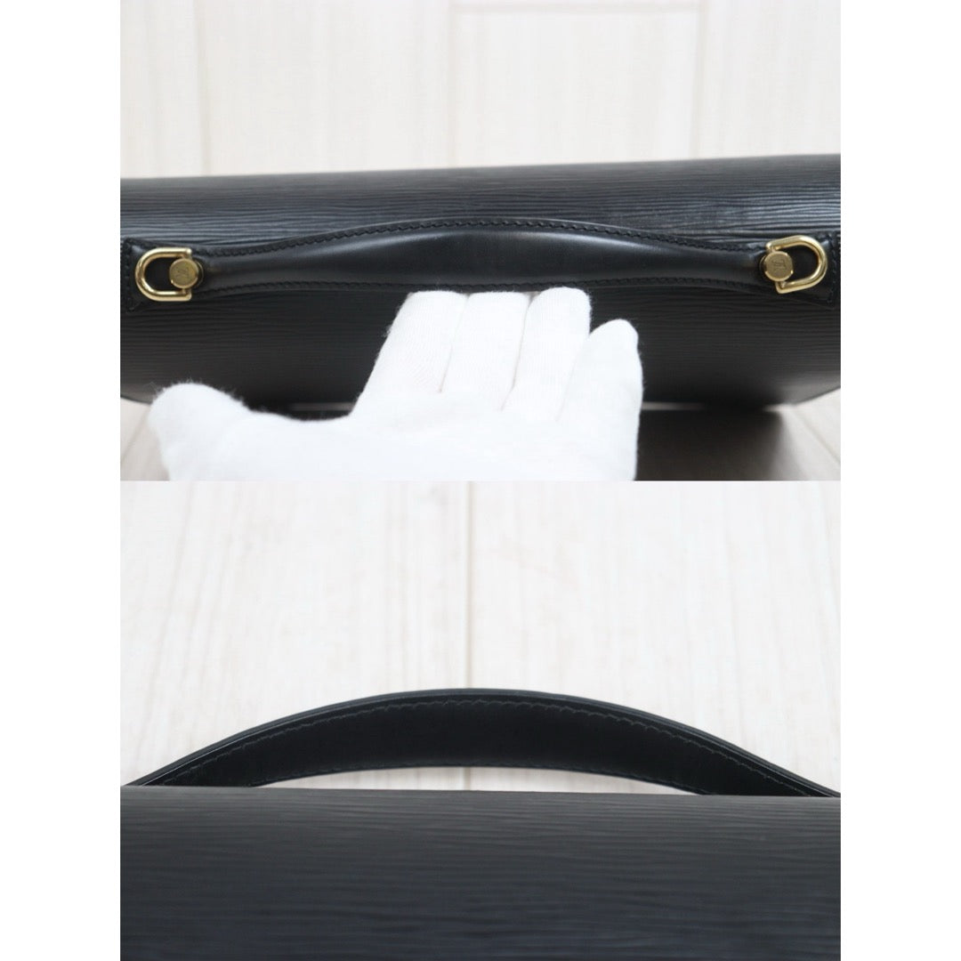 Include Entrupy Certificate of Authenticity｜Very Good ( Rank A)｜ Louis Vuitton Epi Capucines Monceau Handbag Shoulder Bag Black｜26071501