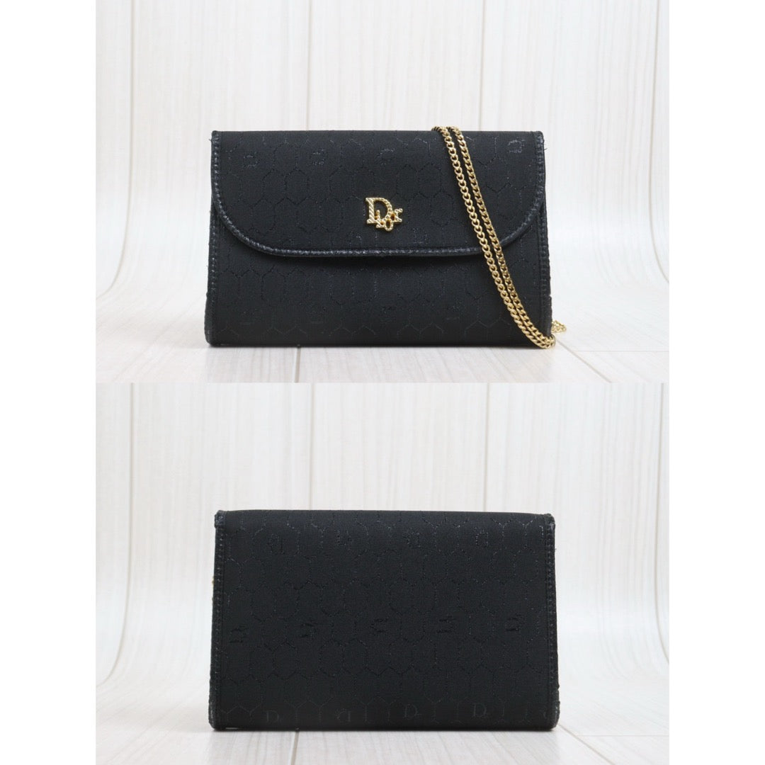 Include Entrupy Certificate of Authenticity｜Excellent（Rank SA）｜Dior  Honeycomb Canvas Chain Shoulder Bag ｜26100605