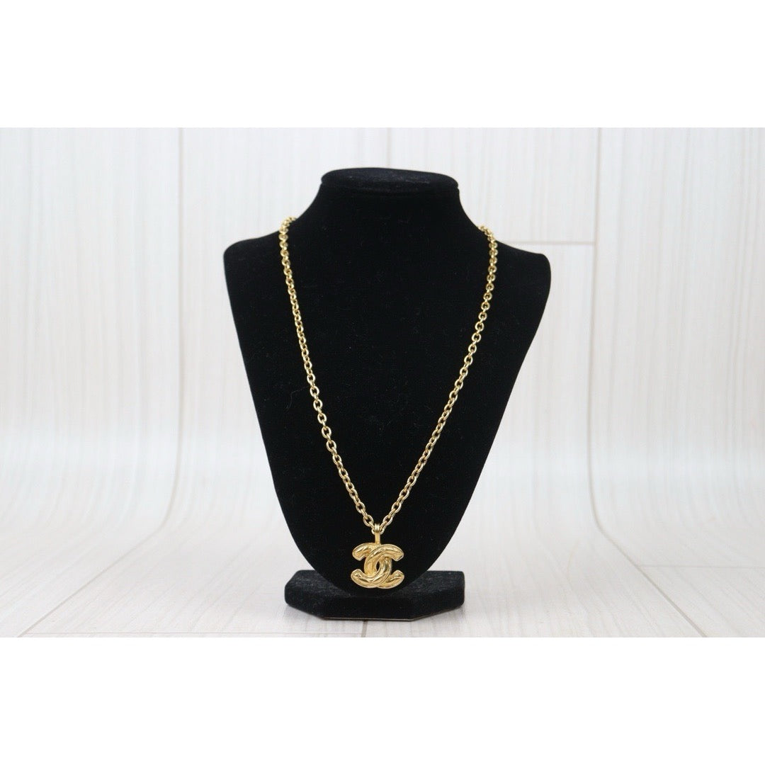 Very Good ( Rank A) ｜  CHANEL Vintage Coco Mark Gold Necklace ｜24090513