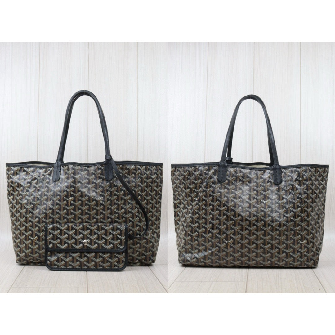 Good ( Rank AB) ｜ Goyard Saint-Louis PM Tote Bag Black｜W24111601