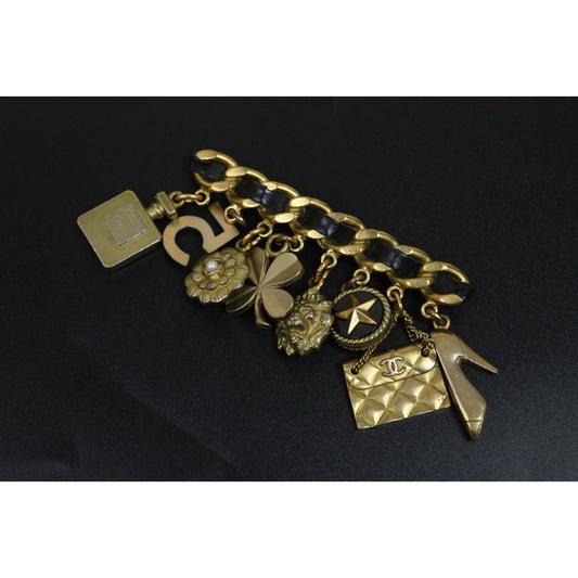 Include Authentic Detective Certificate of Authenticity｜Good ( Rank AB)｜ CHANEL Icon Chain Motif Vintage Classic Brooch ｜Y26040711