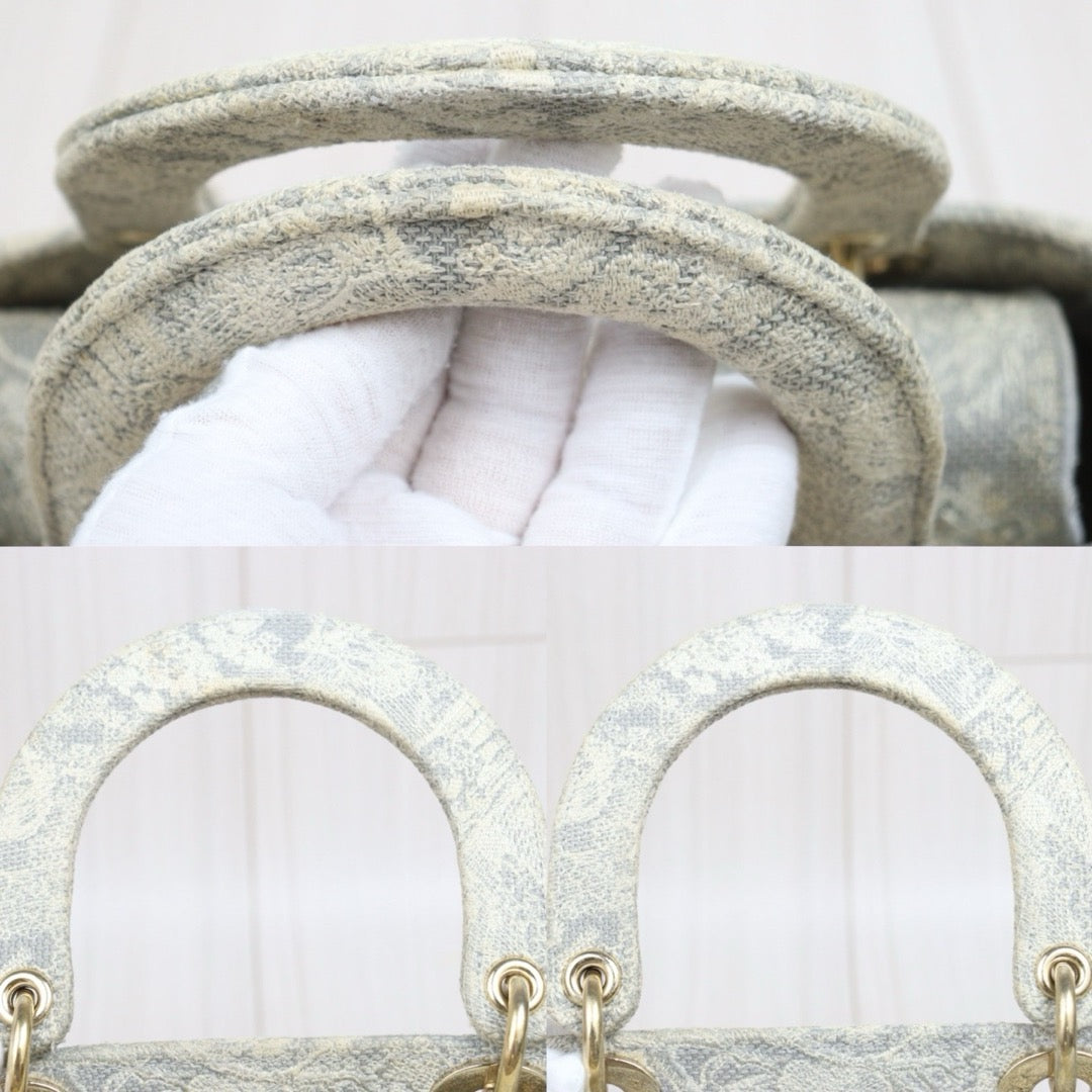 Include Entrupy Certificate of Authenticity｜Good ( Rank AB)｜  Dior Lady D-Lite 2WAY Handbag Shoulder Bag Medium｜W26052202