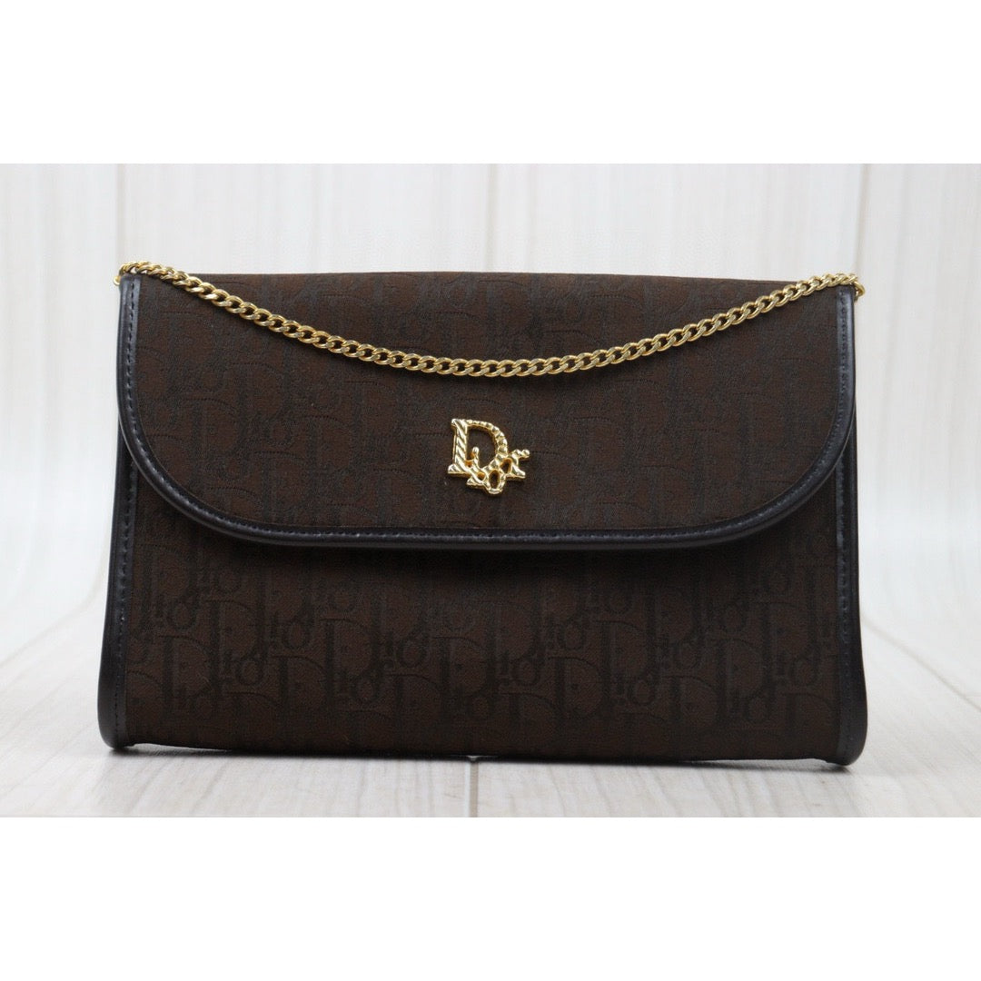 Very Good ( Rank A)｜ Dior Vintage Chain Shoulder Bag Brown｜24111418