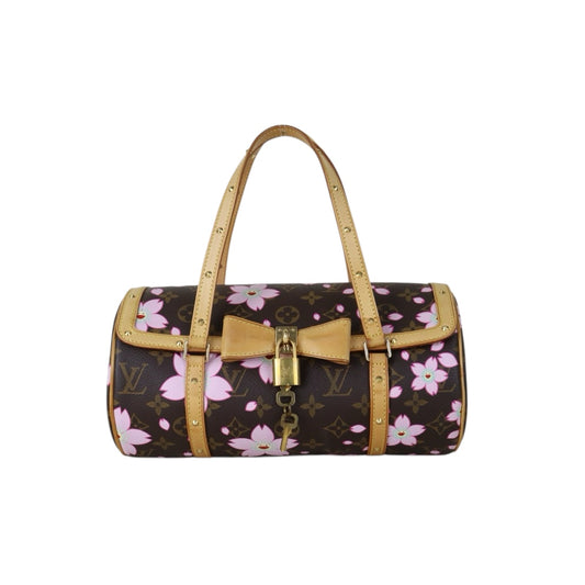 Include Entrupy Certificate of Authenticity｜Good ( Rank AB)｜Louis Vuitton Takashi Murakam Monogram Cherry Blossom Papillon Hand Bag｜Z26091506