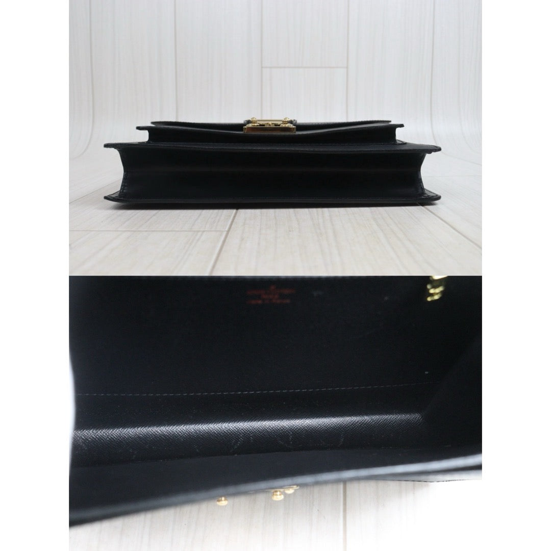 Include Entrupy Certificate of Authenticity｜Very Good ( Rank A)｜ Louis Vuitton Epi Capucines Monceau Handbag Shoulder Bag Black｜26072204