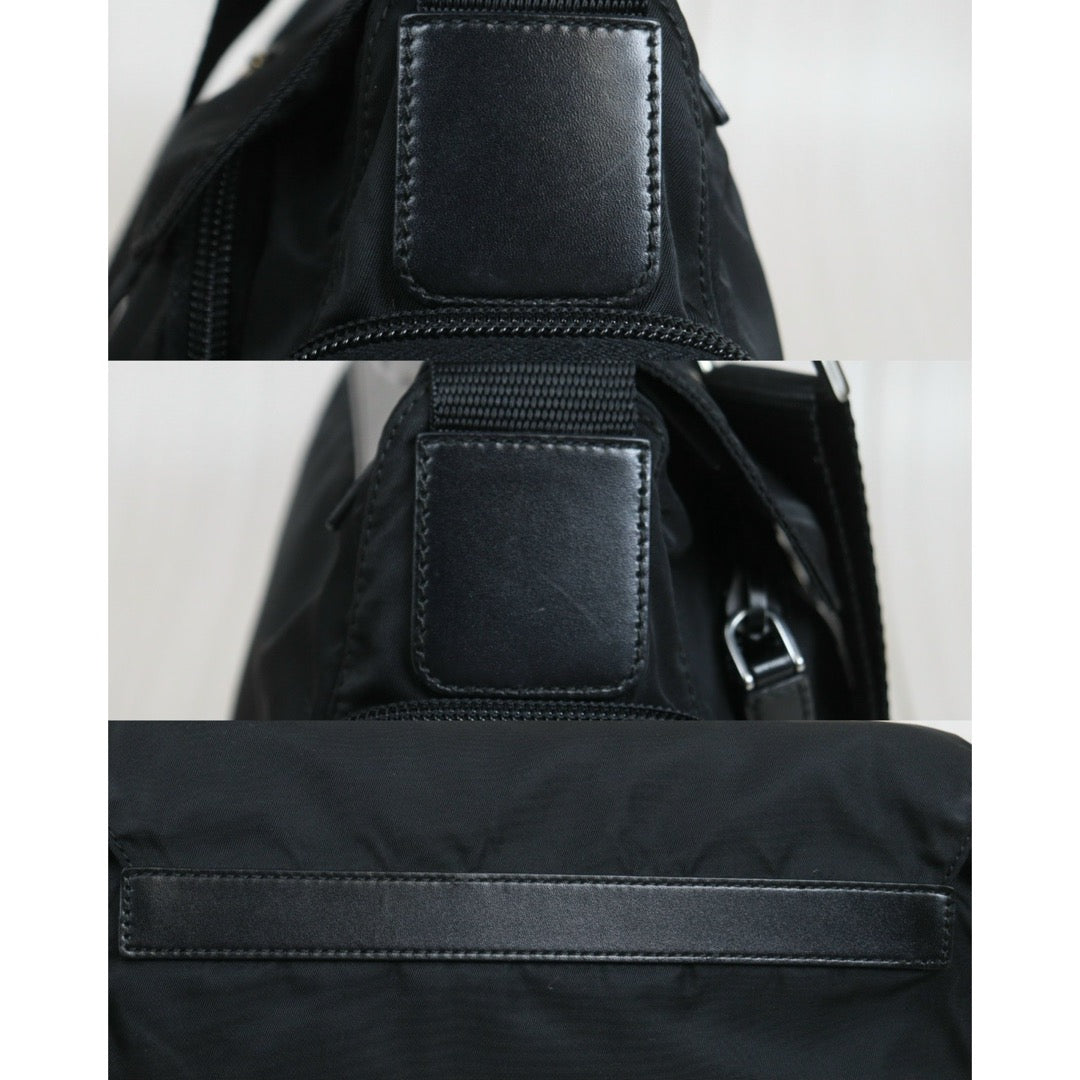 Include Entrupy Certificate of Authenticity｜Good ( Rank AB) ｜Prada  Nylon Black Shoulder Bag｜26100803