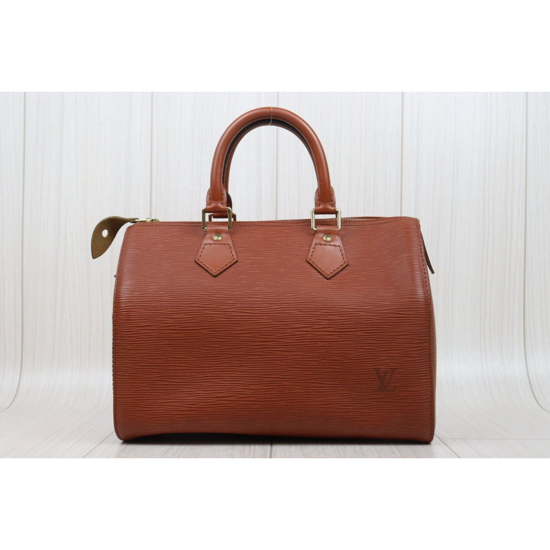 Good ( Rank AB)｜ LV Epi Speedy 25 Hand Bag Brown｜25051325