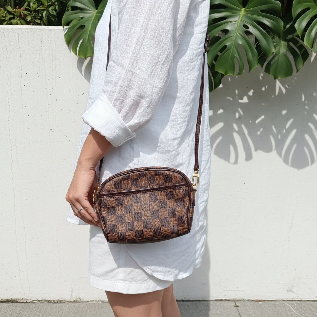 Include Entrupy Certificate of Authenticity｜Very Good ( Rank A)｜Louis Vuitton Damier Lpanema Pochette Shoulder Bag｜26042807