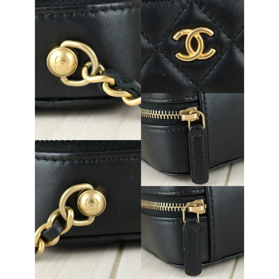 Very Good ( Rank A)｜ CHANEL Matrasse Chain Camera Bag  Shoulder Bag Black  ｜R24111207