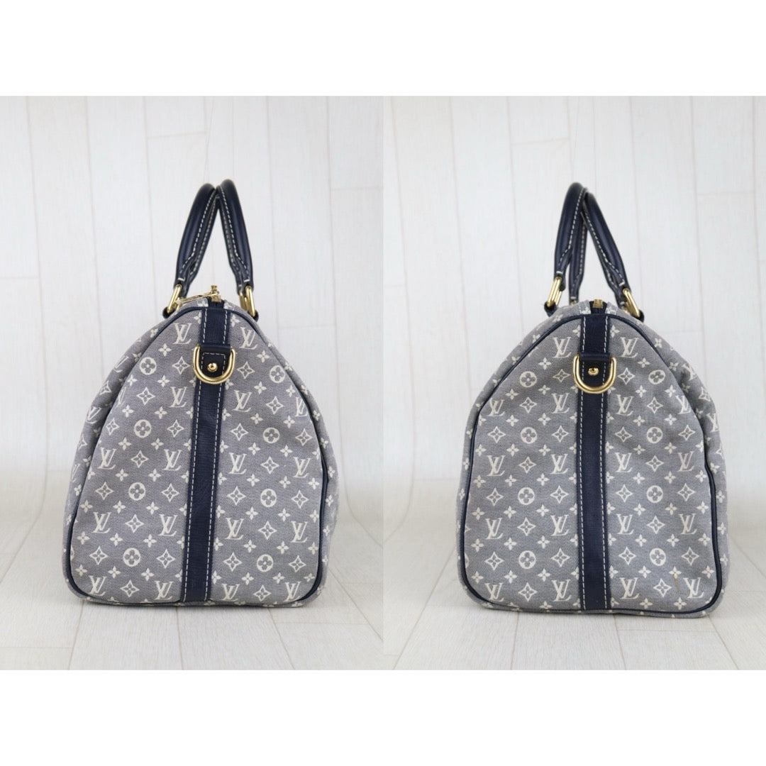 Good ( Rank AB)｜ LV Denim Monogram Speedy 30 Hand Bag Shoulder Bag｜S25052703