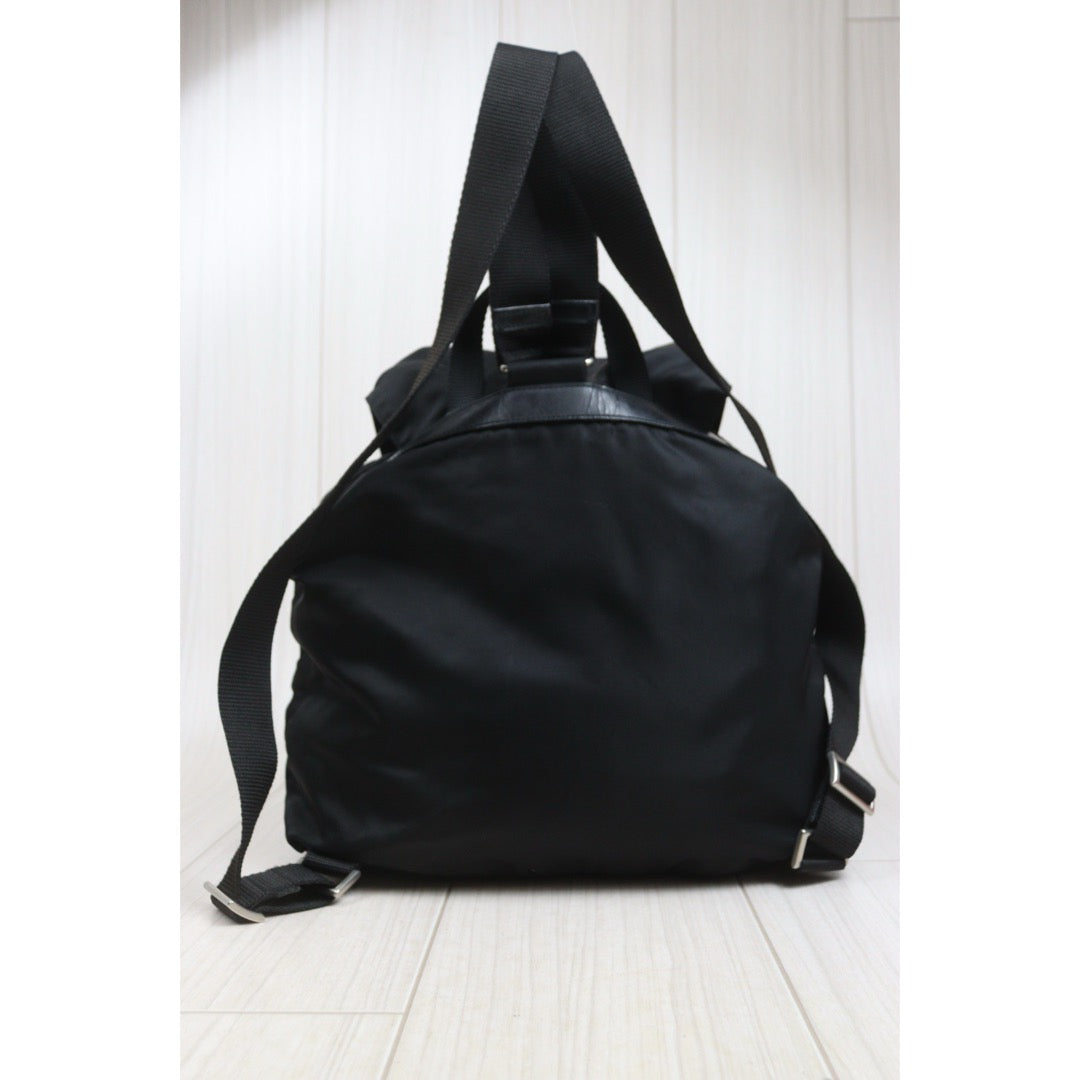 Include Entrupy Certificate of Authenticity｜Good ( Rank AB)｜Prada  Nylon Black Backpack Medium｜26101905