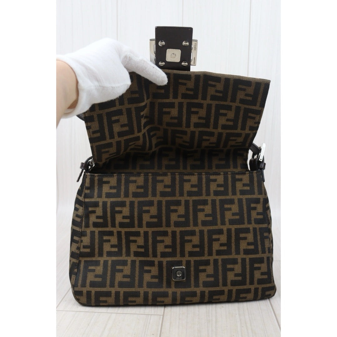 Very Good ( Rank A) ｜ FENDI Zucca Mamma Baguette Shoulder Bag ｜V24100404