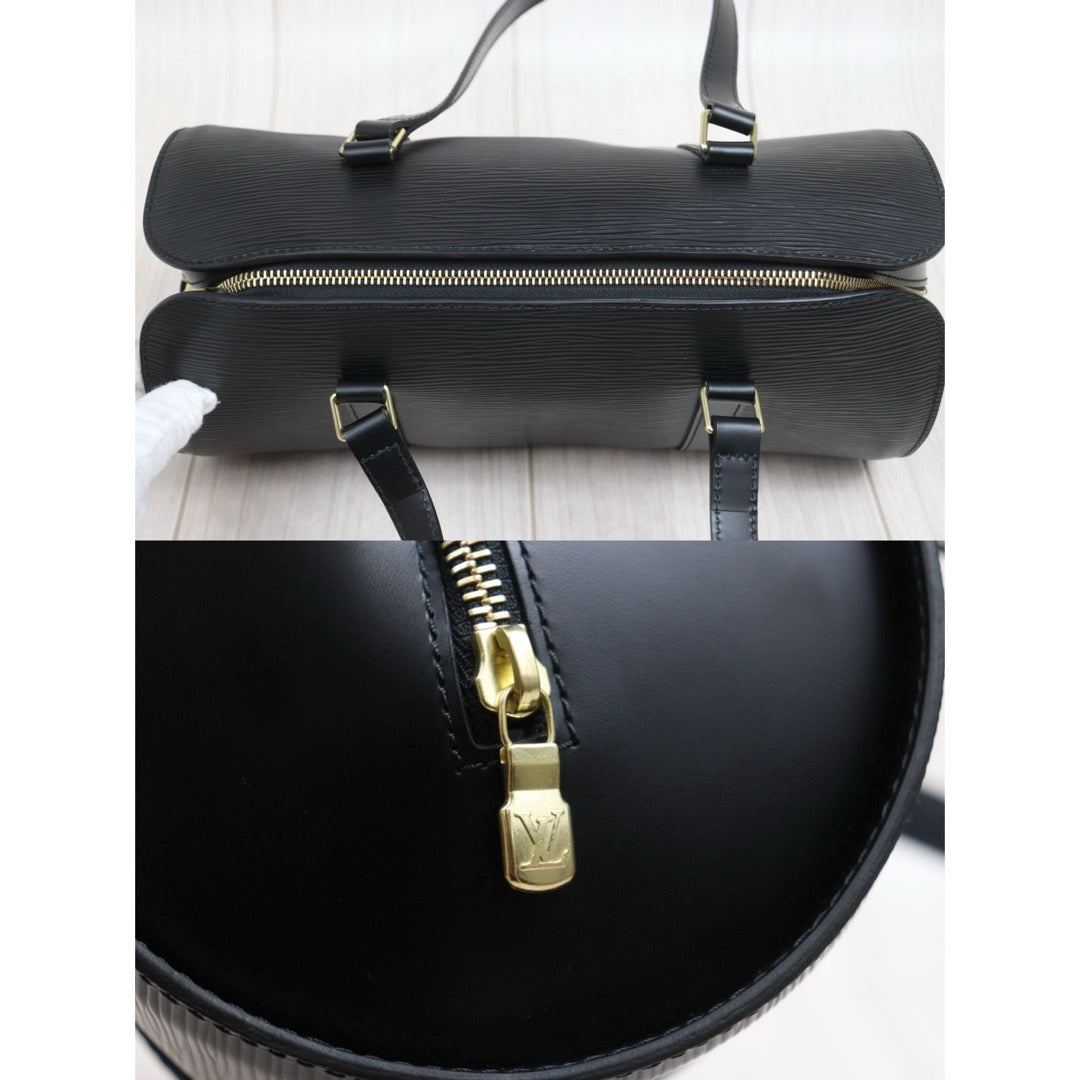 Include Entrupy Certificate of Authenticity｜Very Good ( Rank A)｜ Louis Vuitton Epi Soufflot Handbag Black｜26042814
