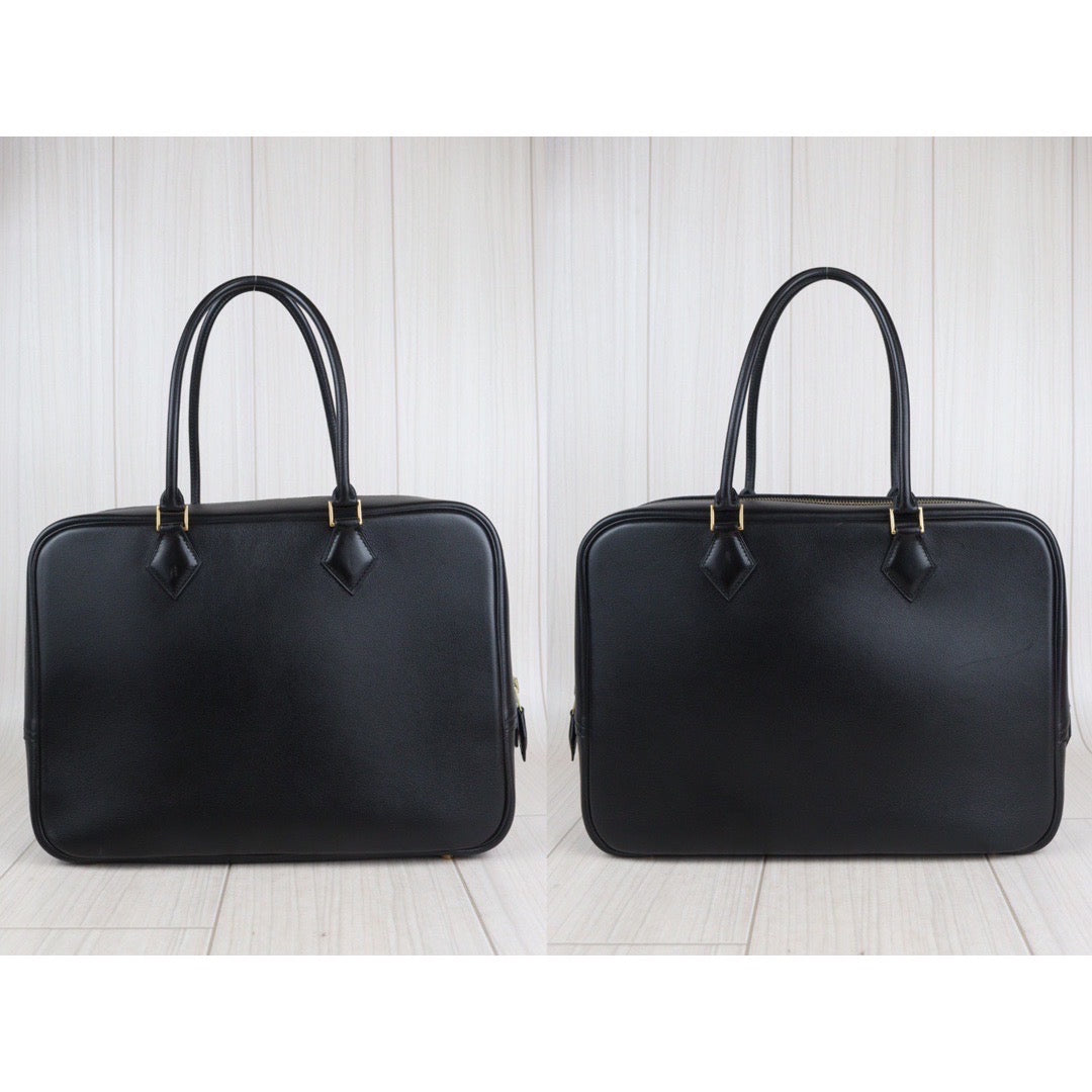 Rank A｜ HERMES Plume 32 HandBag Black ◽︎C Stamp｜V23080102