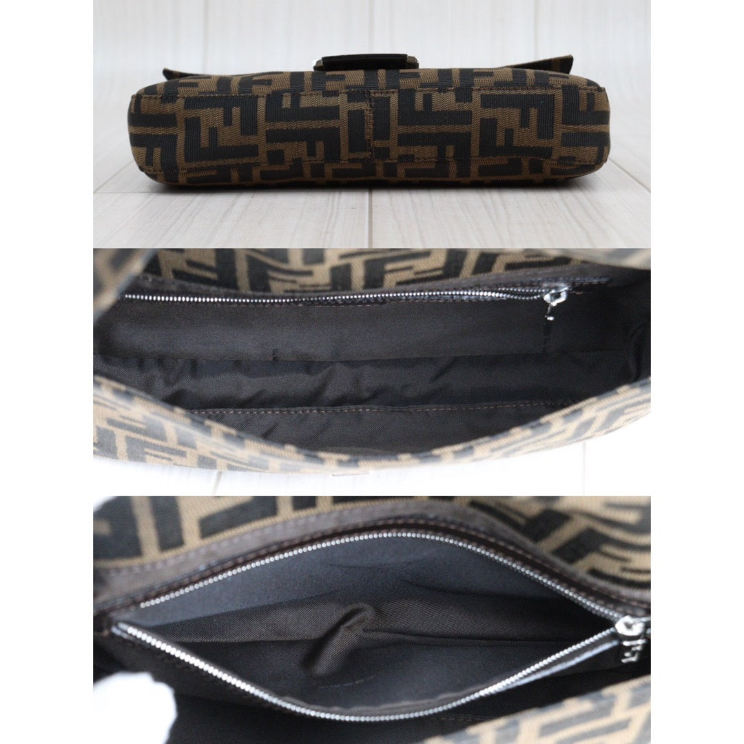 Rank A ｜ FENDI Zucca Mamma Baguette Shoulder Bag｜24030728