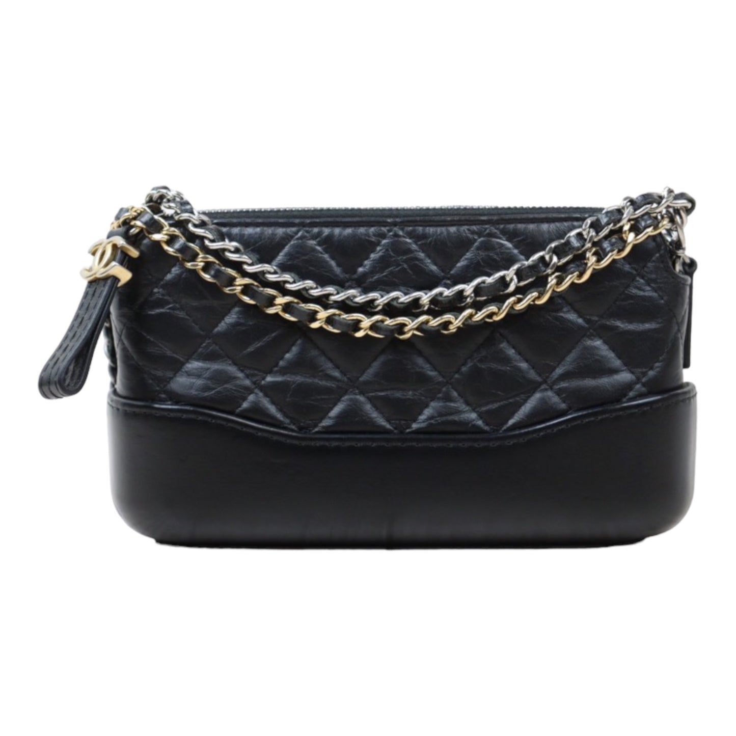 Rank A｜Chanel Mini Gabrielle Aged Calfskin Shoulder Bag Black Made in 2018-2019Year｜S24051804