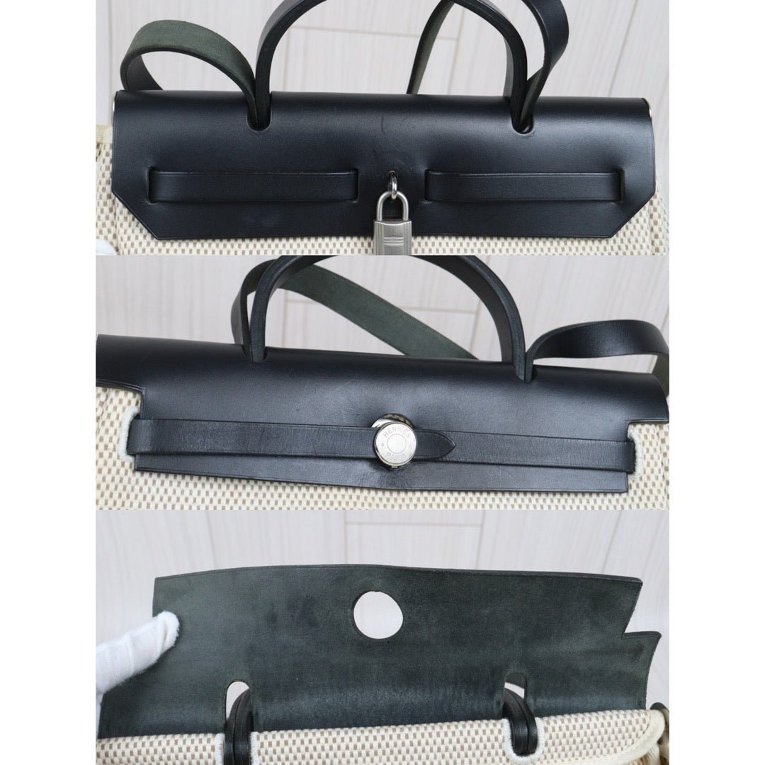 Very Good ( Rank A) ｜ HERMES Herbag PM □F Shoulder Bag  Made In 2002 Year｜25100901